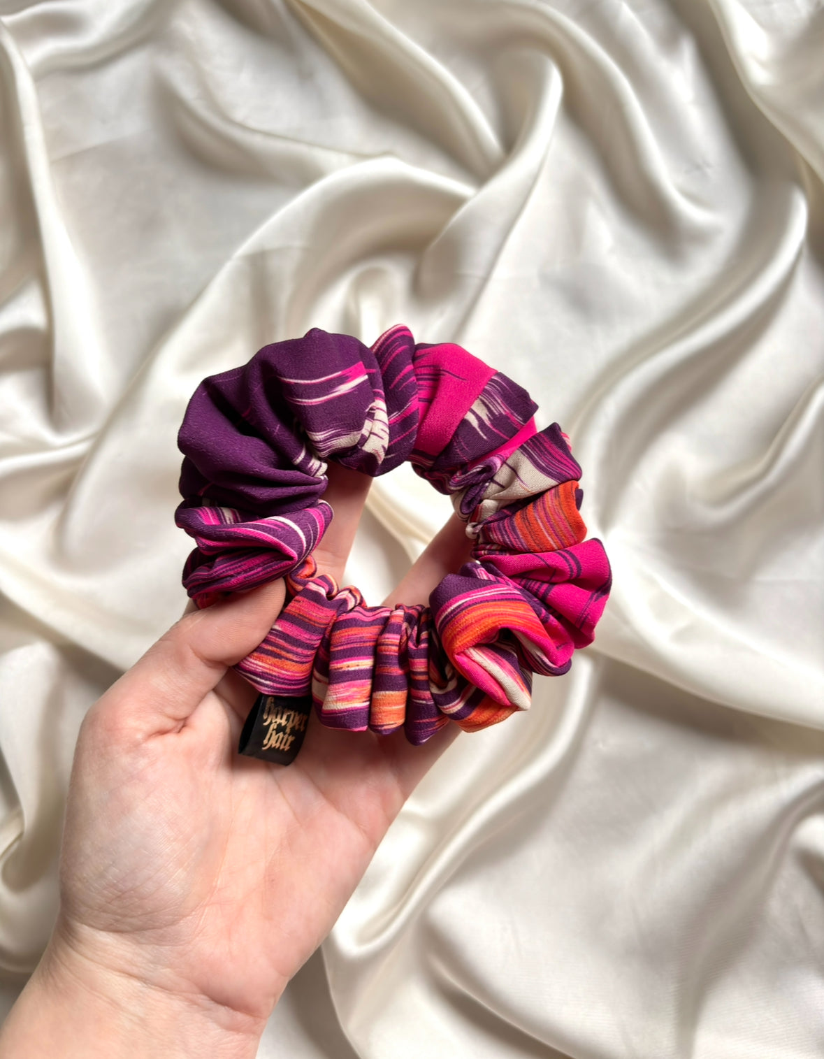 Fuchsia Flame Skinny Scrunchie