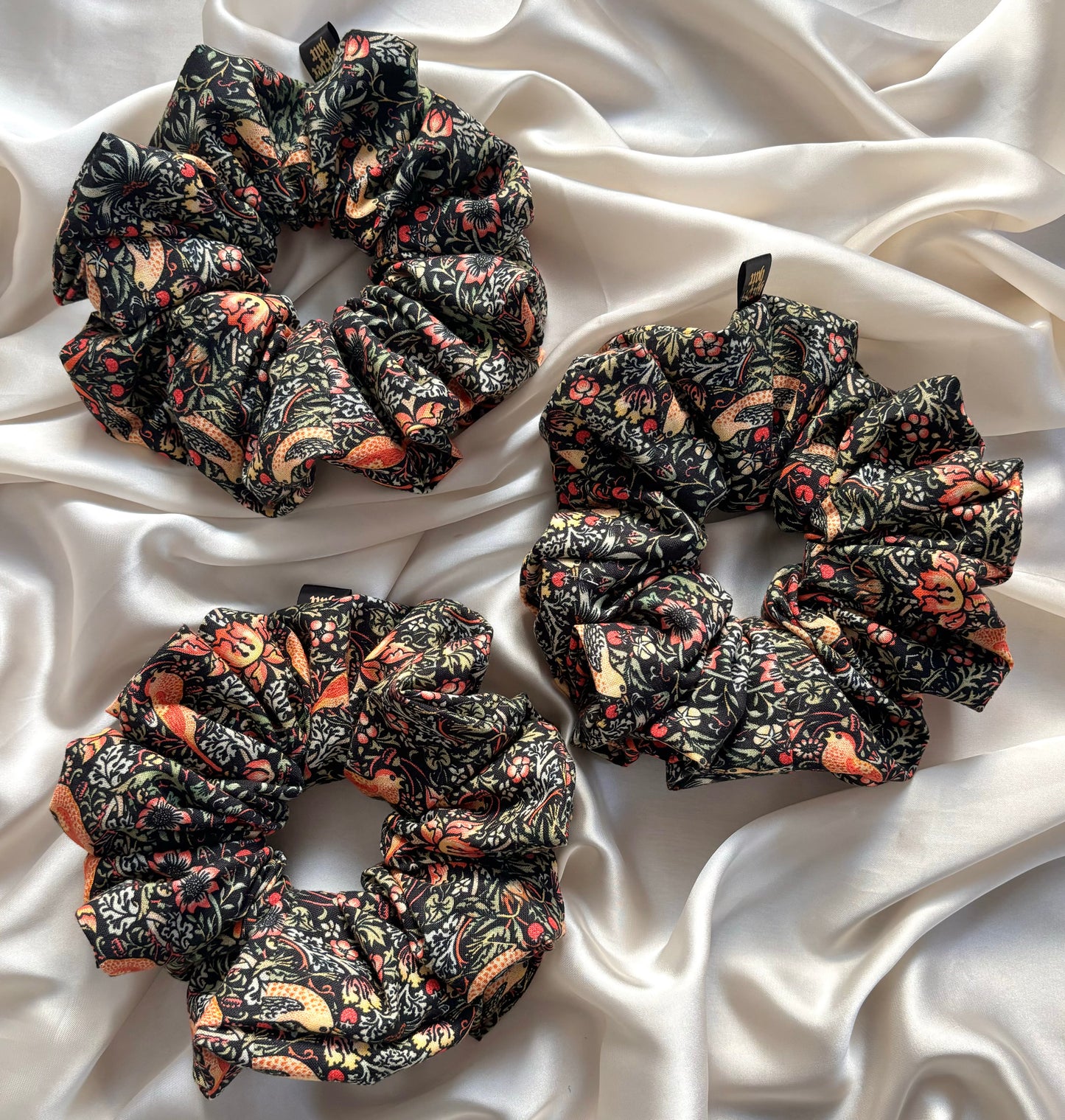 Midnight Bloom Scrunchie