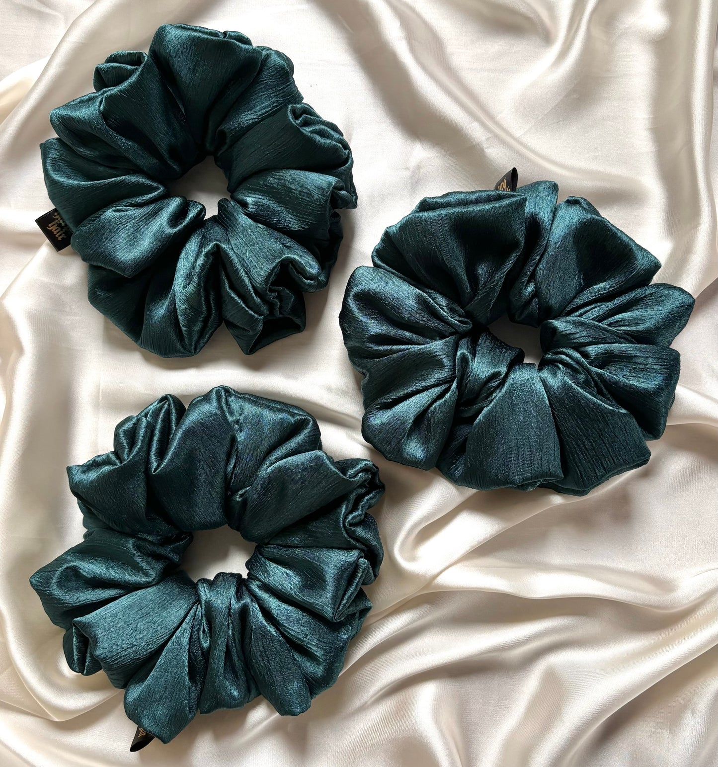 Emerald Luxe Scrunchie