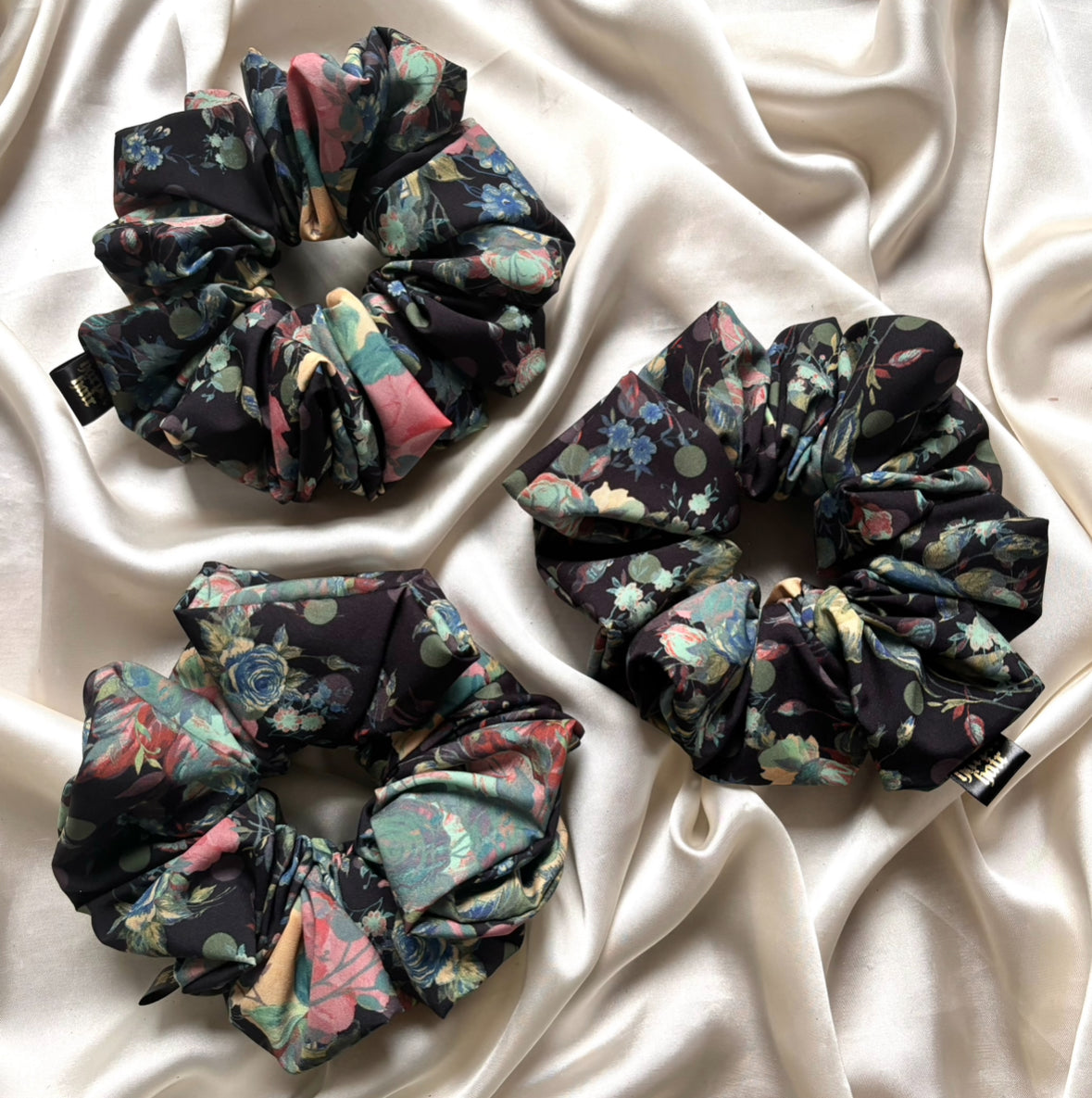 Dark Petal Scrunchie