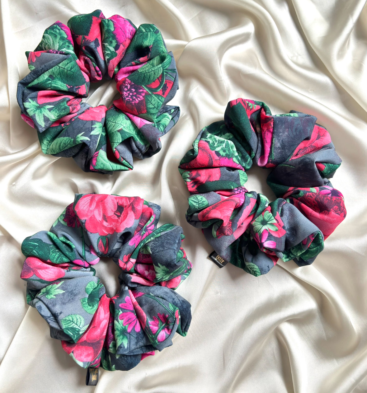 Slate Rose Scrunchie