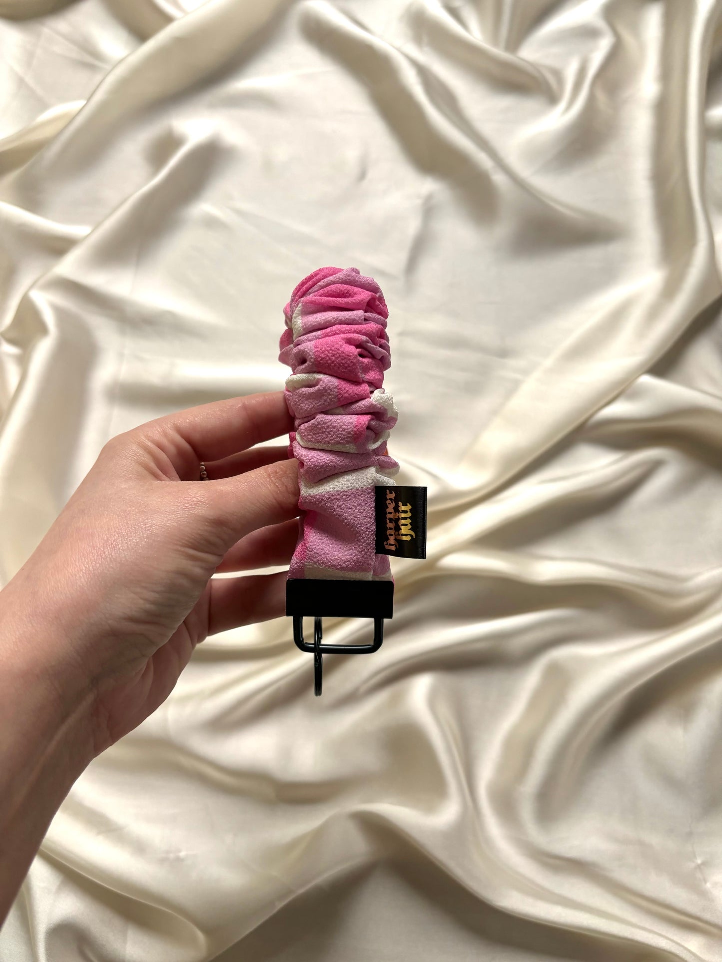 Candyfloss Check Scrunch-Key