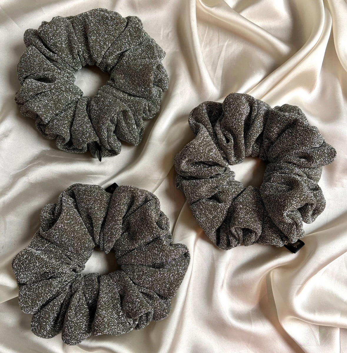 Festive Khaki Scrunchie