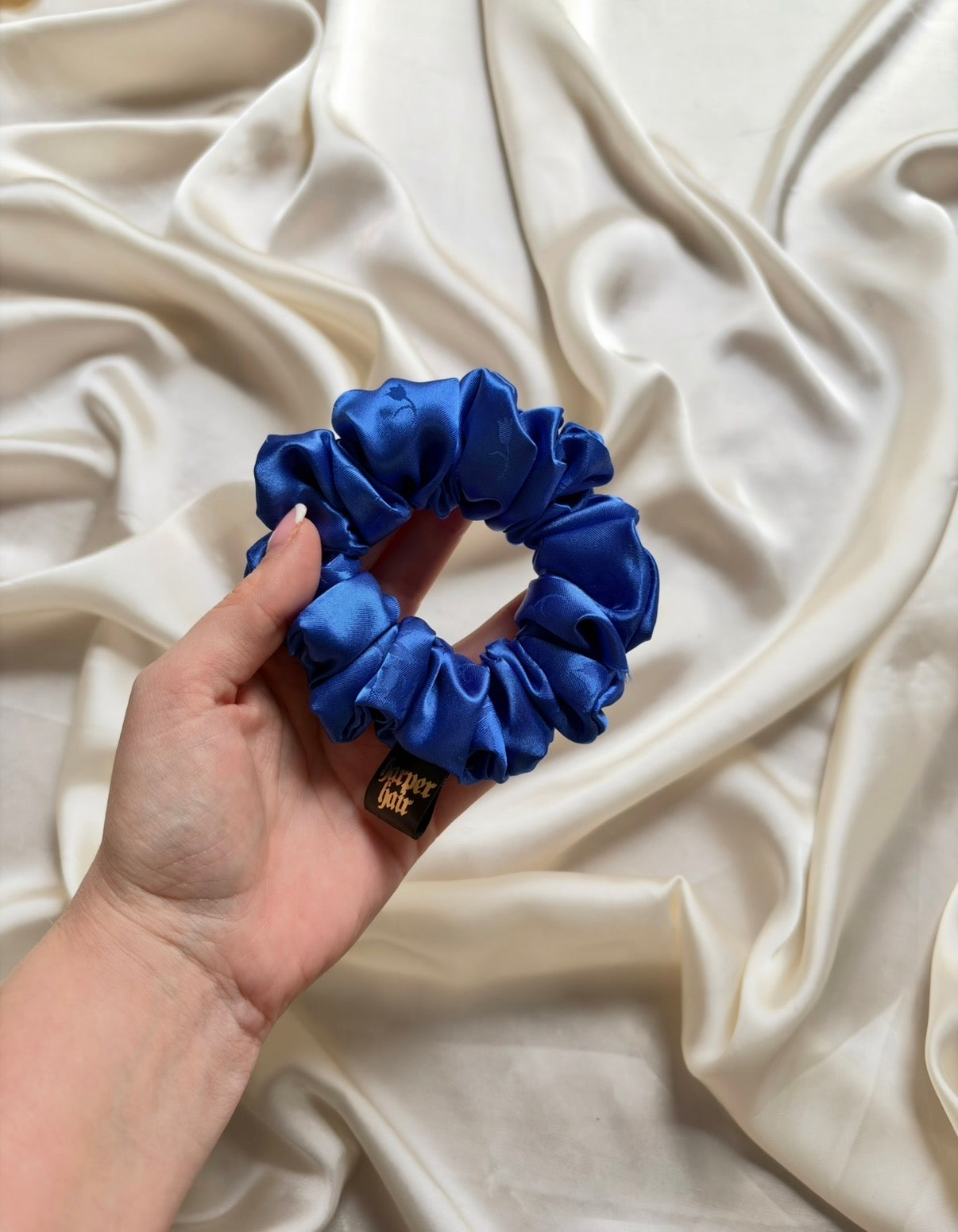 Holy Blue Skinny Scrunchie