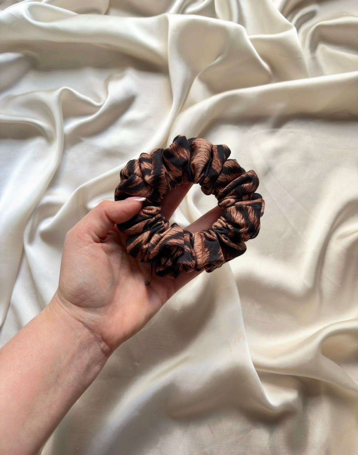 Soft Tiger Skinny Scrunchie