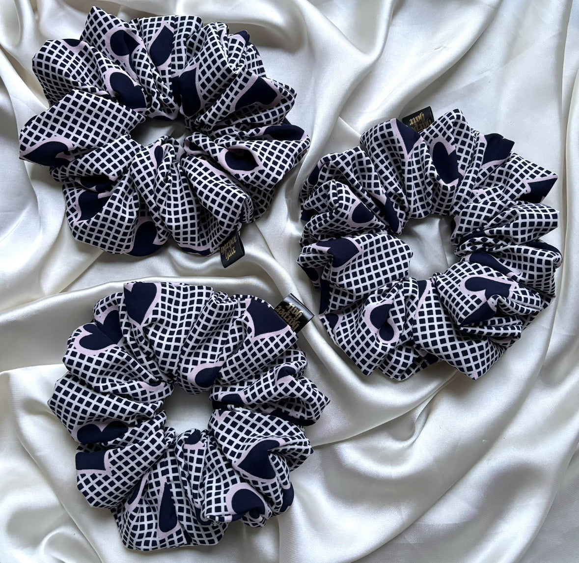 Navy Amour XL Scrunchie