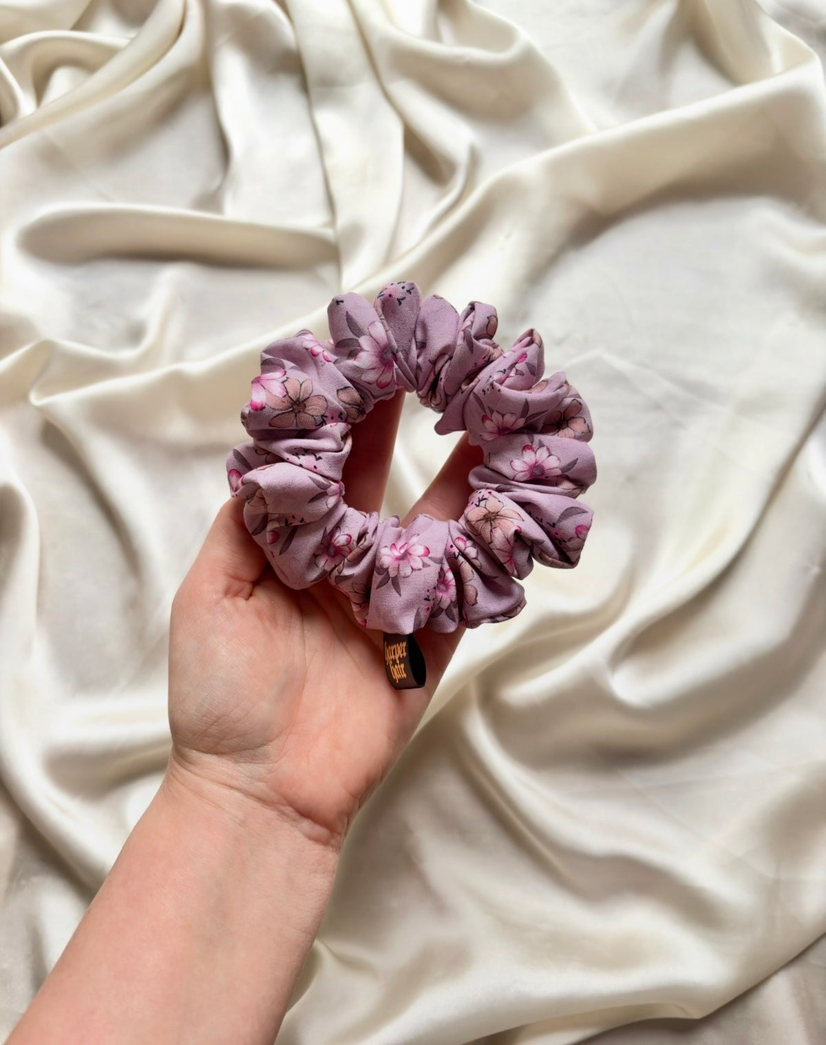 Lilac Blossom Skinny Scrunchie