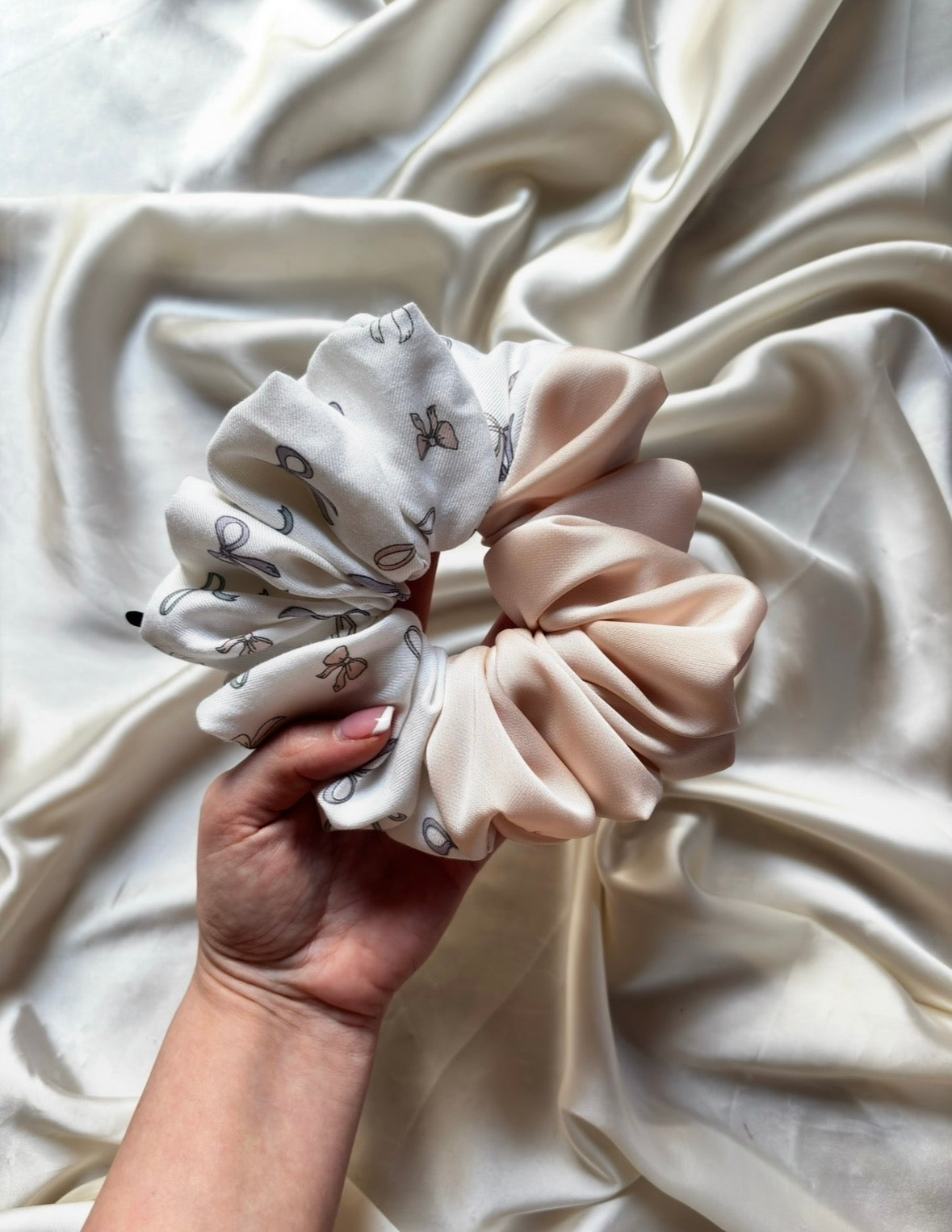 Pastel Ribbon / Barely Blush XL Scrunchie