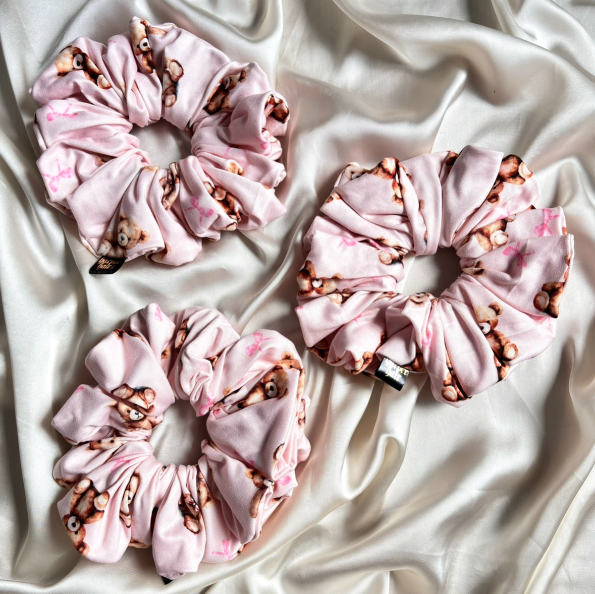 Blush Bear Scrunchie
