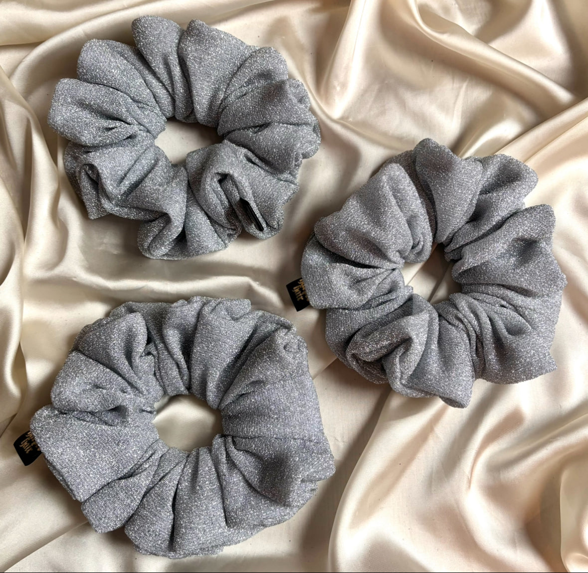 Festive White Scrunchie