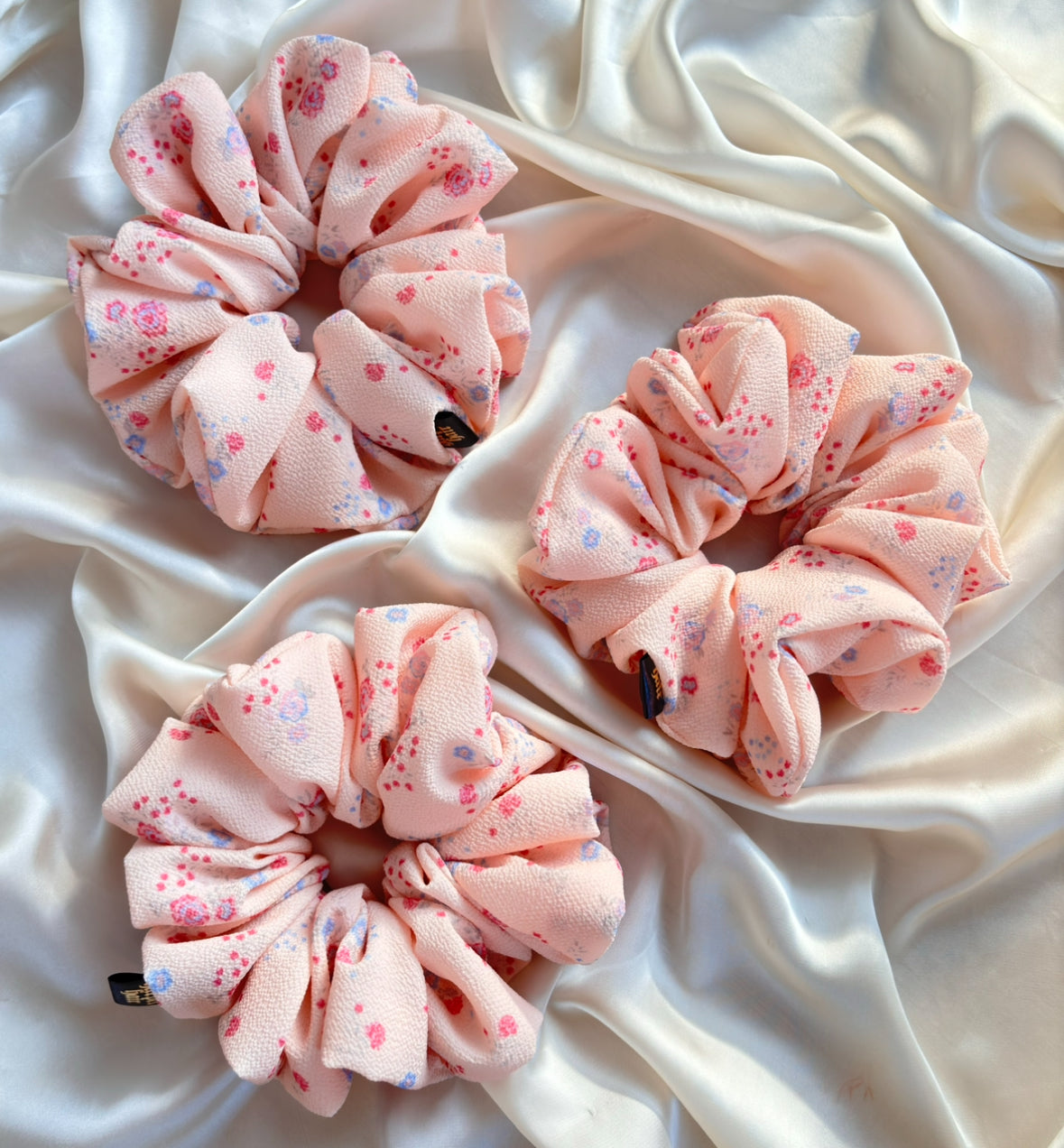 Apricot Petals Scrunchie
