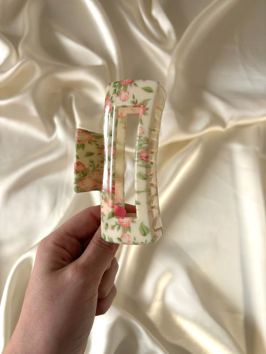 Pink Vintage Claw Clip