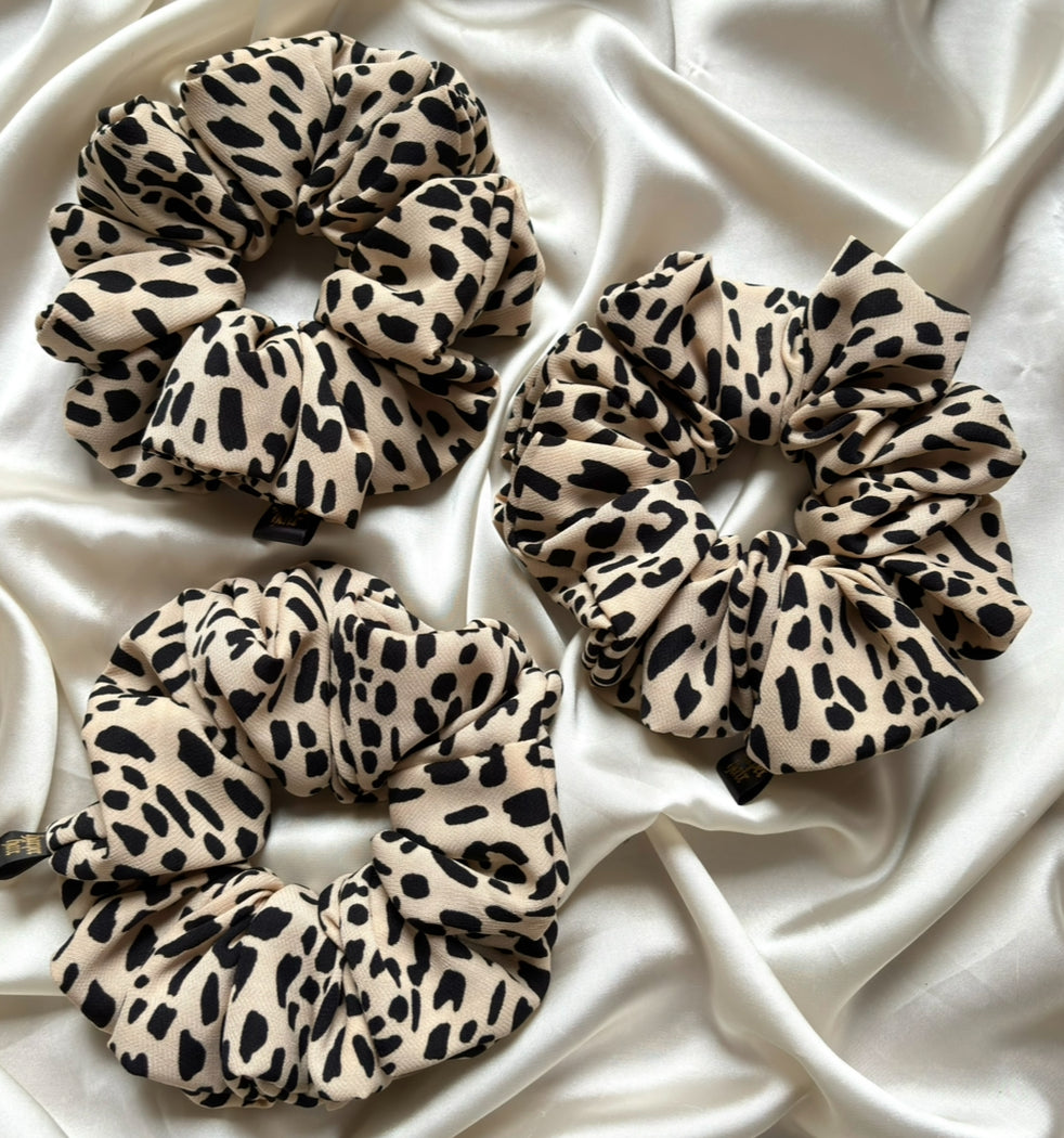 Beige Leopard XL Scrunchie