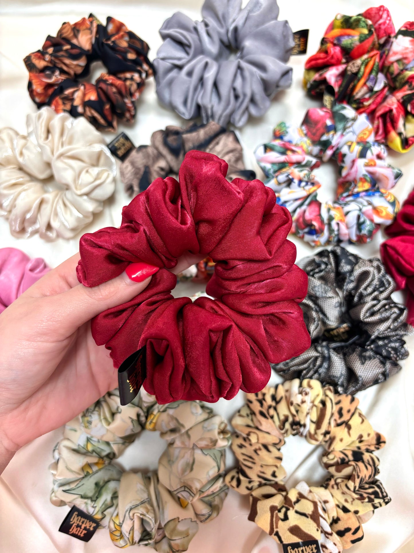 Cherry Jam Skinny Scrunchie