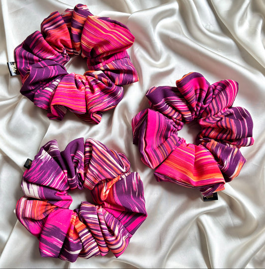 Fuchsia Flame Scrunchie