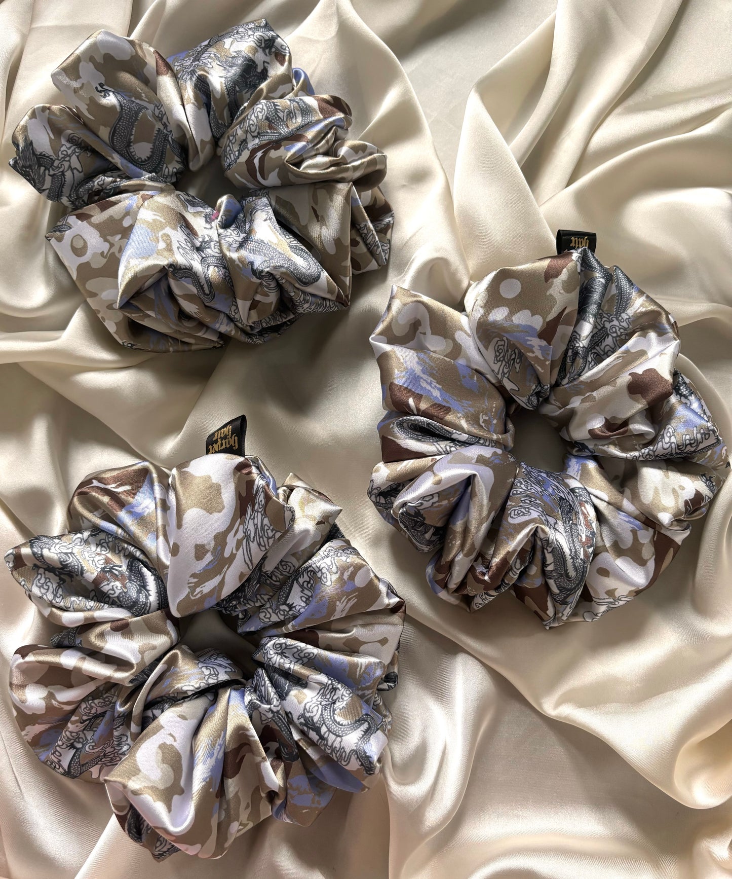 Oriental Camo Scrunchie