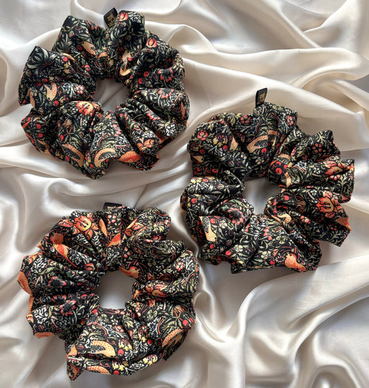 Midnight Bloom Scrunchie