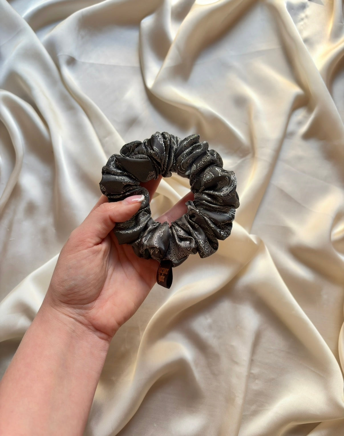 Onyx Skinny Scrunchie