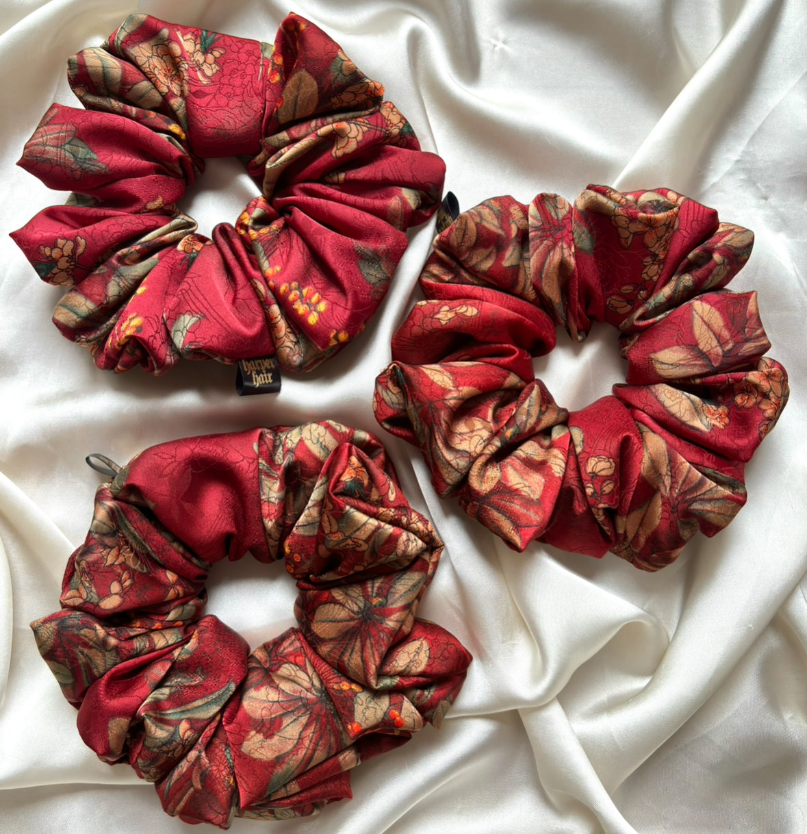 Pomegranate Bloom XL Scrunchie