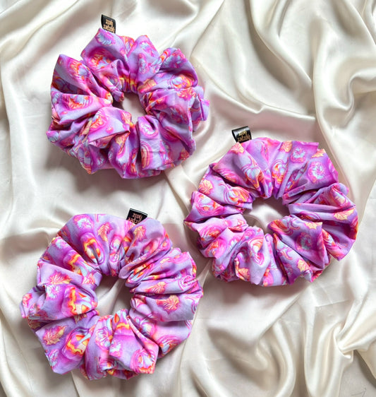 Lavender Lanterns Scrunchie
