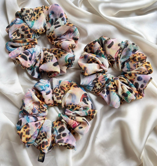 Flutter Leopard XL Scrunchie