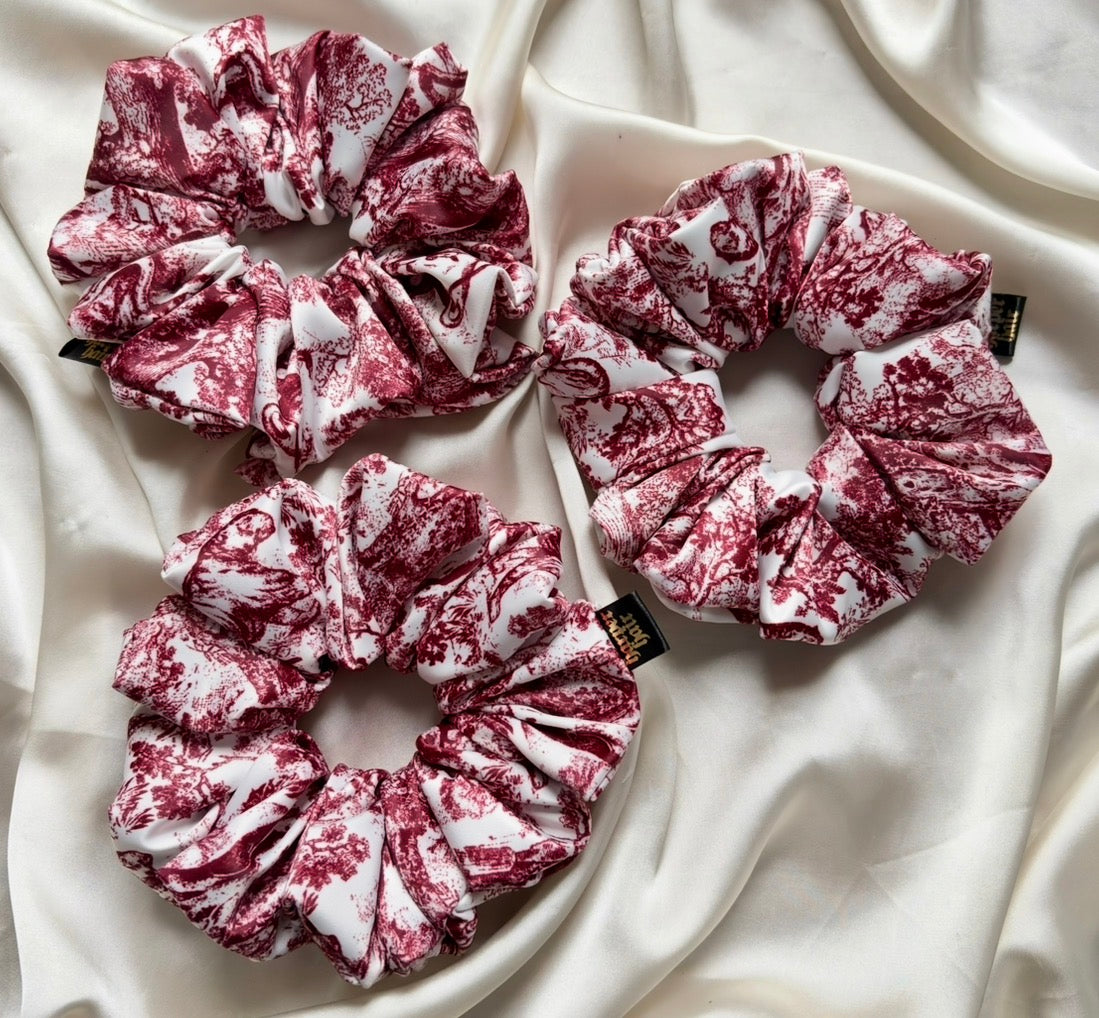 Burgundy Wilderness XL Scrunchie