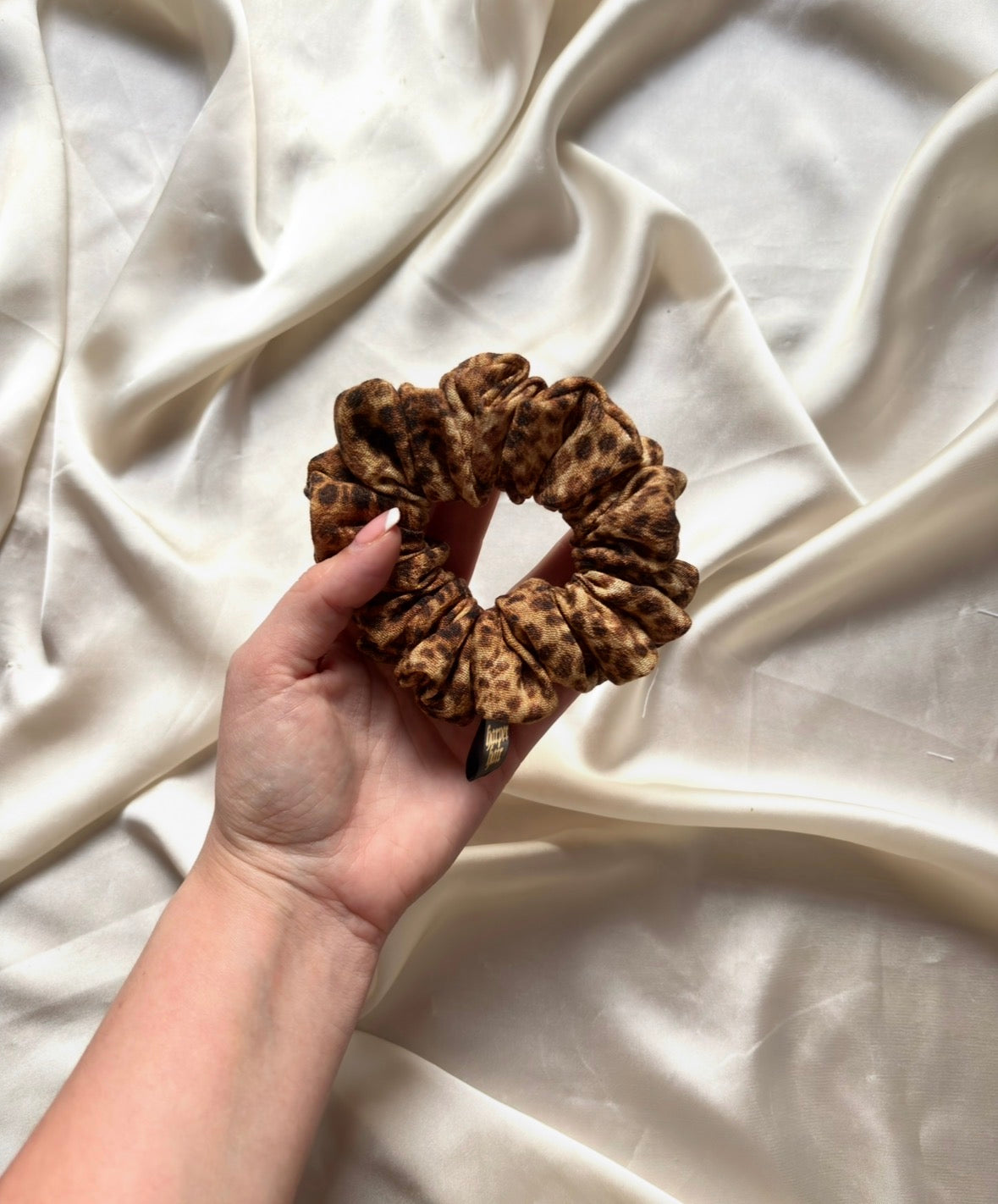African Leopard Skinny Scrunchie
