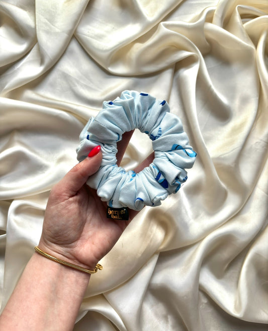 Sky Bows Skinny Scrunchie