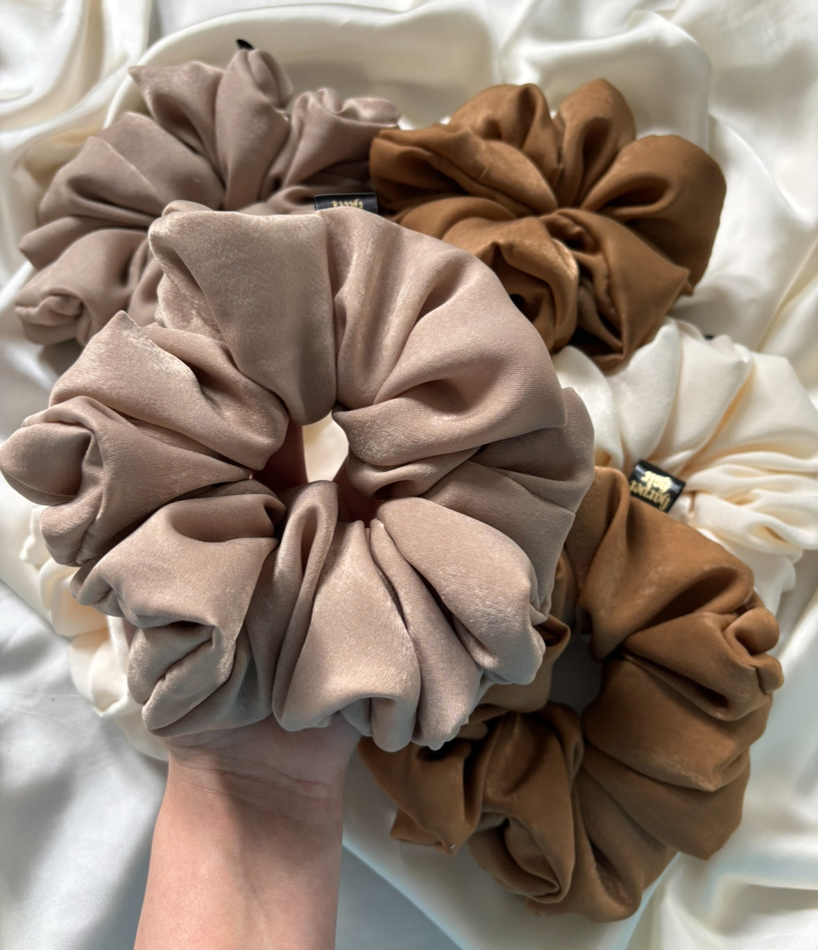 Vanilla Latte Scrunchie