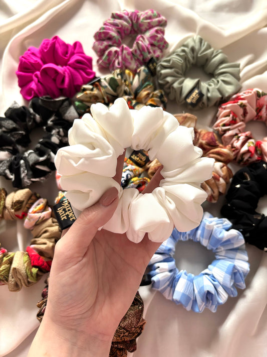Soft Ivory Skinny Scrunchie