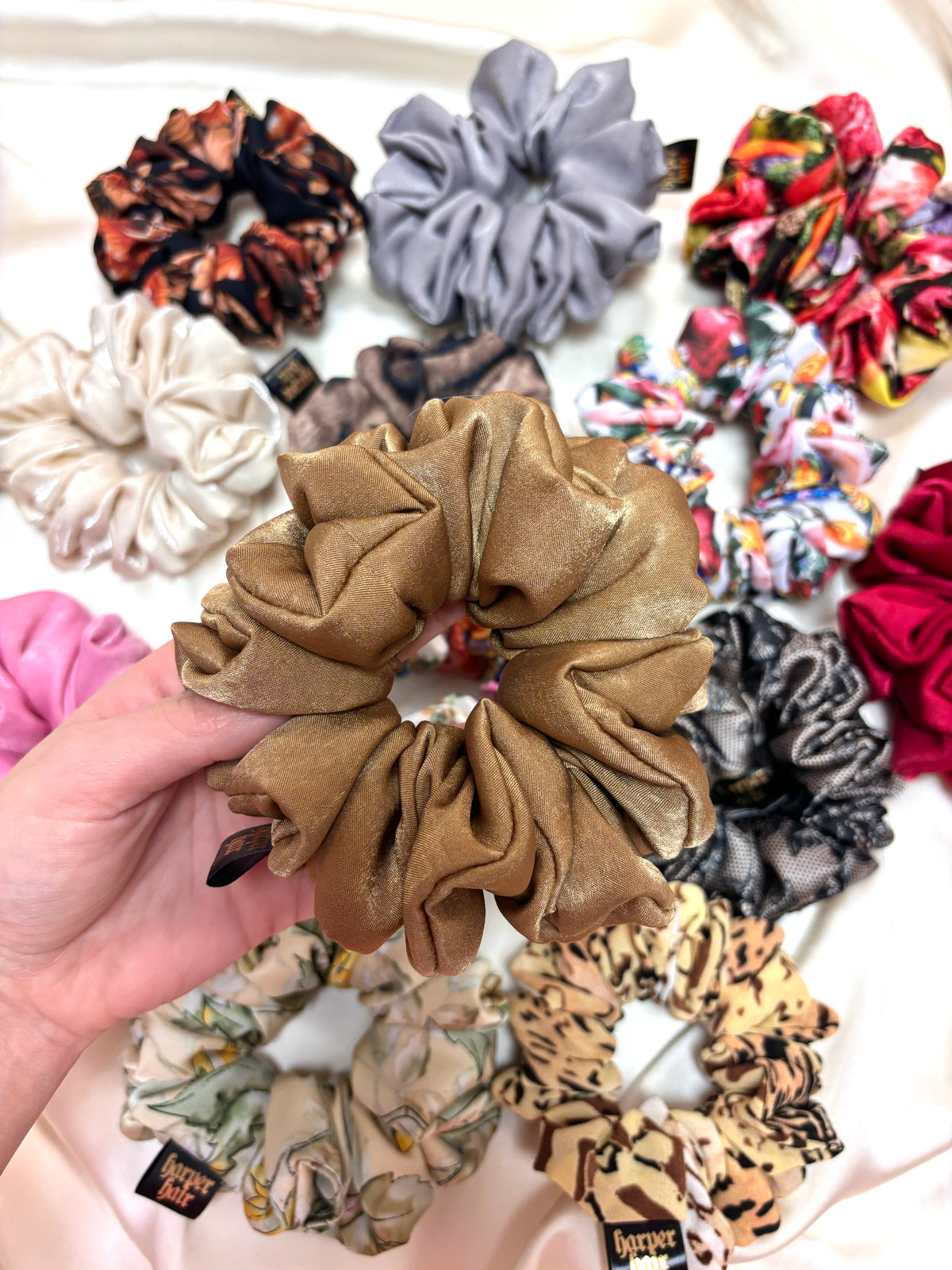 Almond Skinny Scrunchie