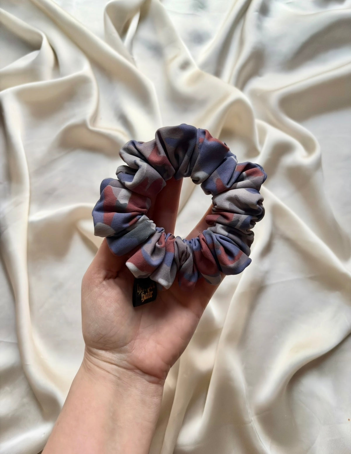 Dusky Camo Skinny Scrunchie