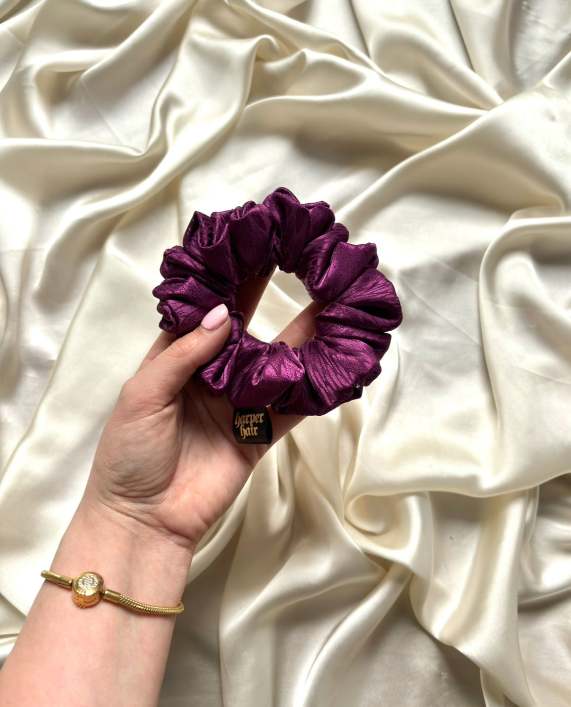 Violet Flutter Skinny Scrunchie