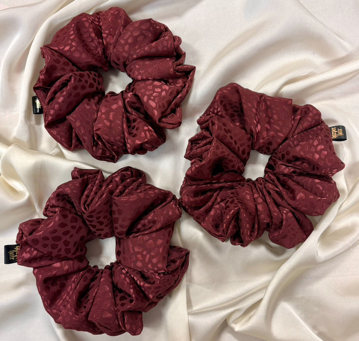 Burgundy Dapple XL Scrunchie