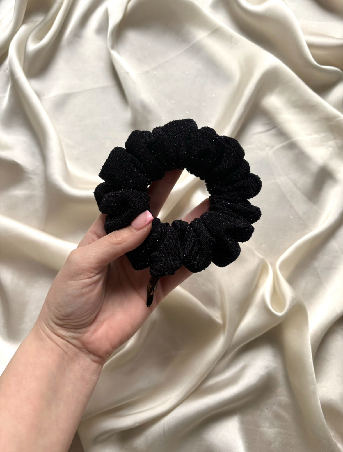 Violet Stardust Skinny Scrunchie