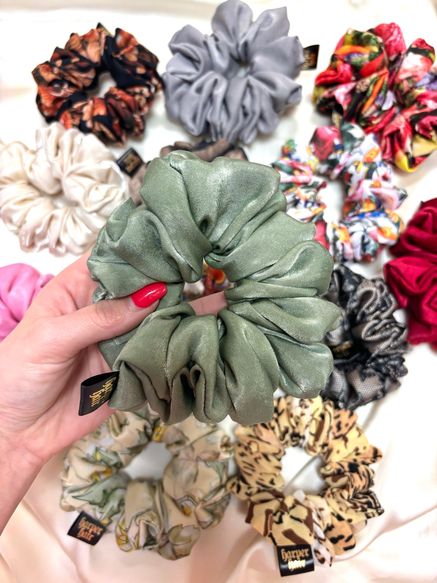 Matcha Skinny Scrunchie