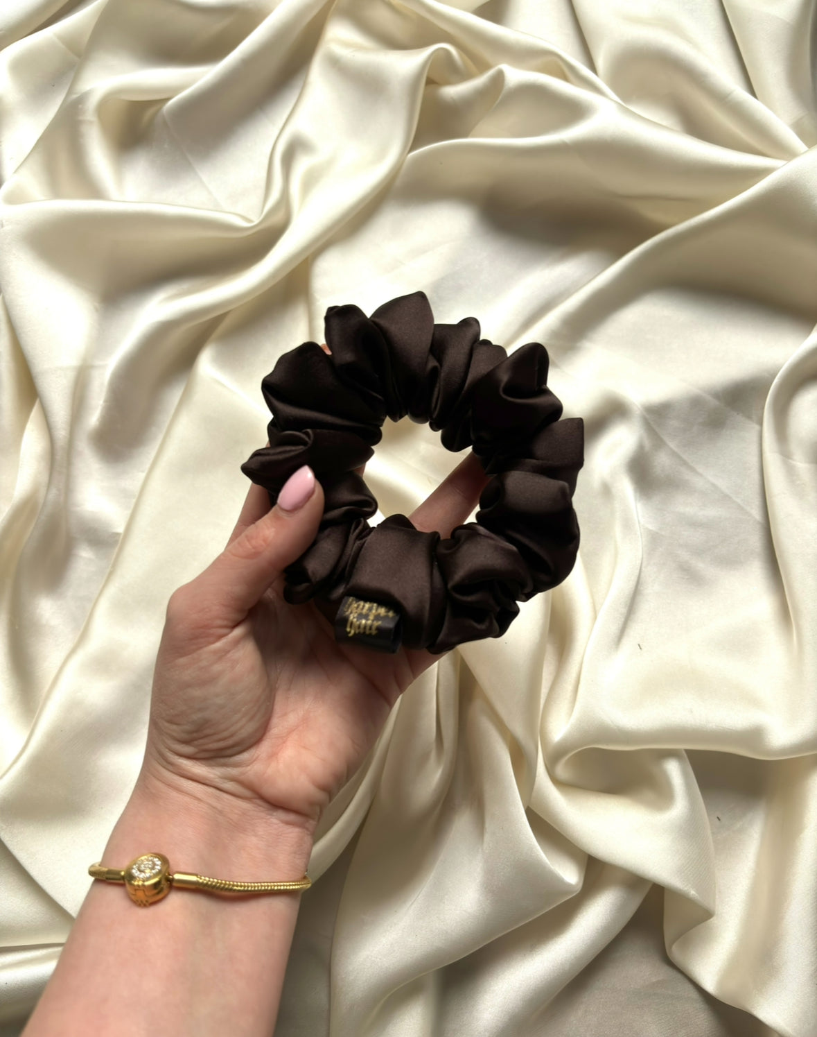 Espresso Skinny Scrunchie