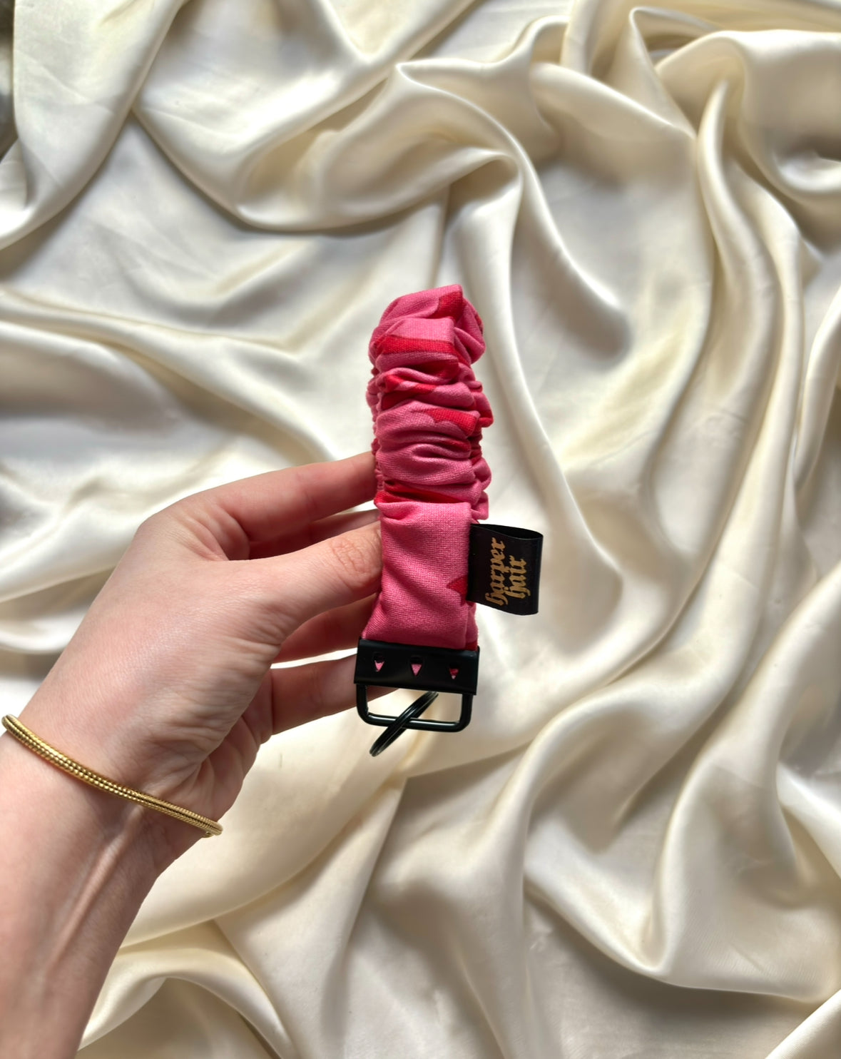 Magenta Bows Scrunch-Key