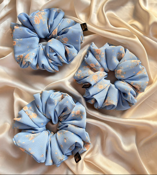 Blueberry Petals Scrunchie