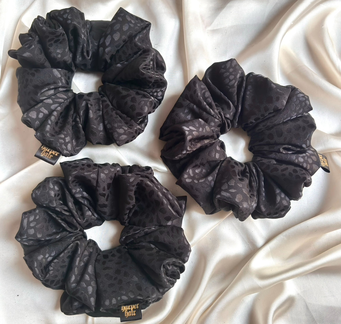Black Dapple XL Scrunchie