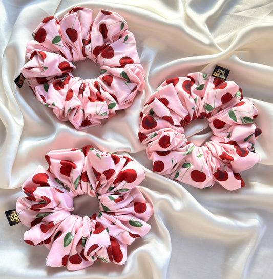 Cherry Charm Scrunchie