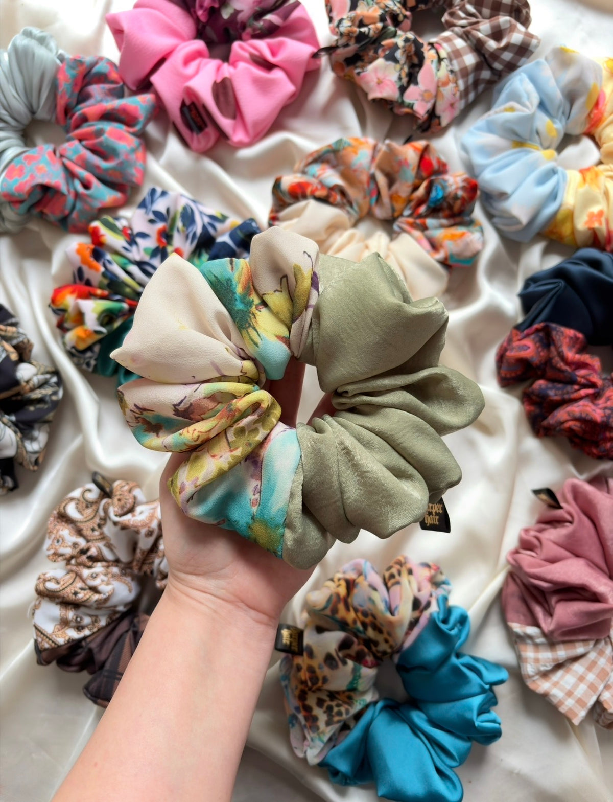 Murky Floral / Matcha XL Scrunchie