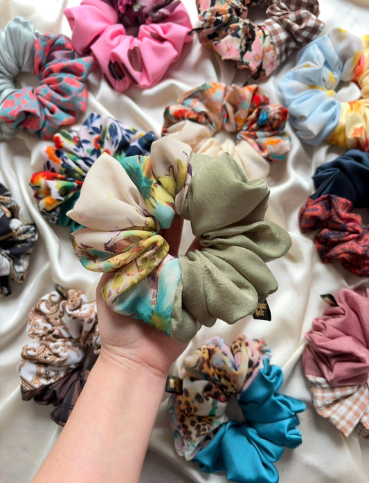 Murky Floral / Matcha XL Scrunchie