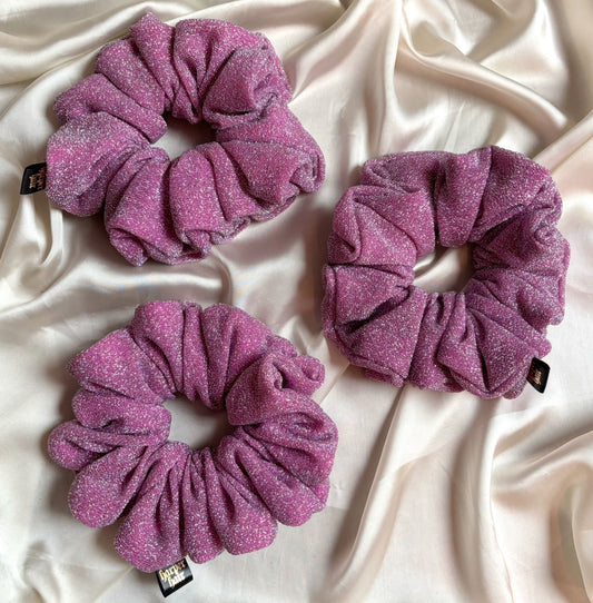 Festive Baby Pink Scrunchie