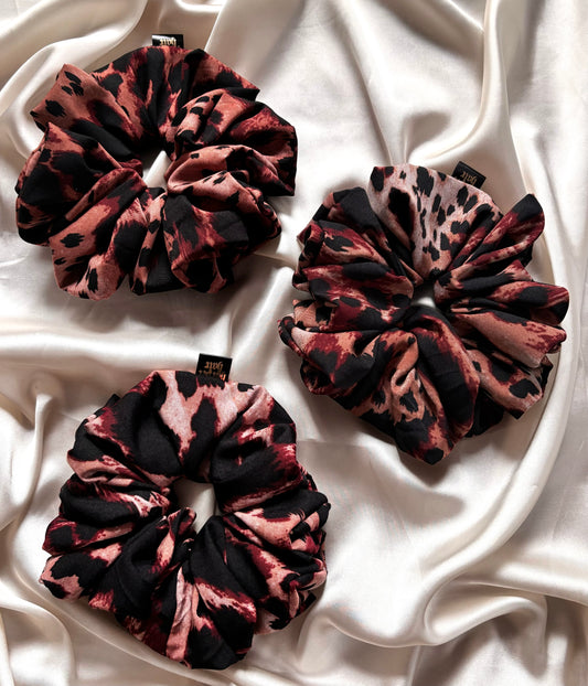 Crimson Safari Scrunchie