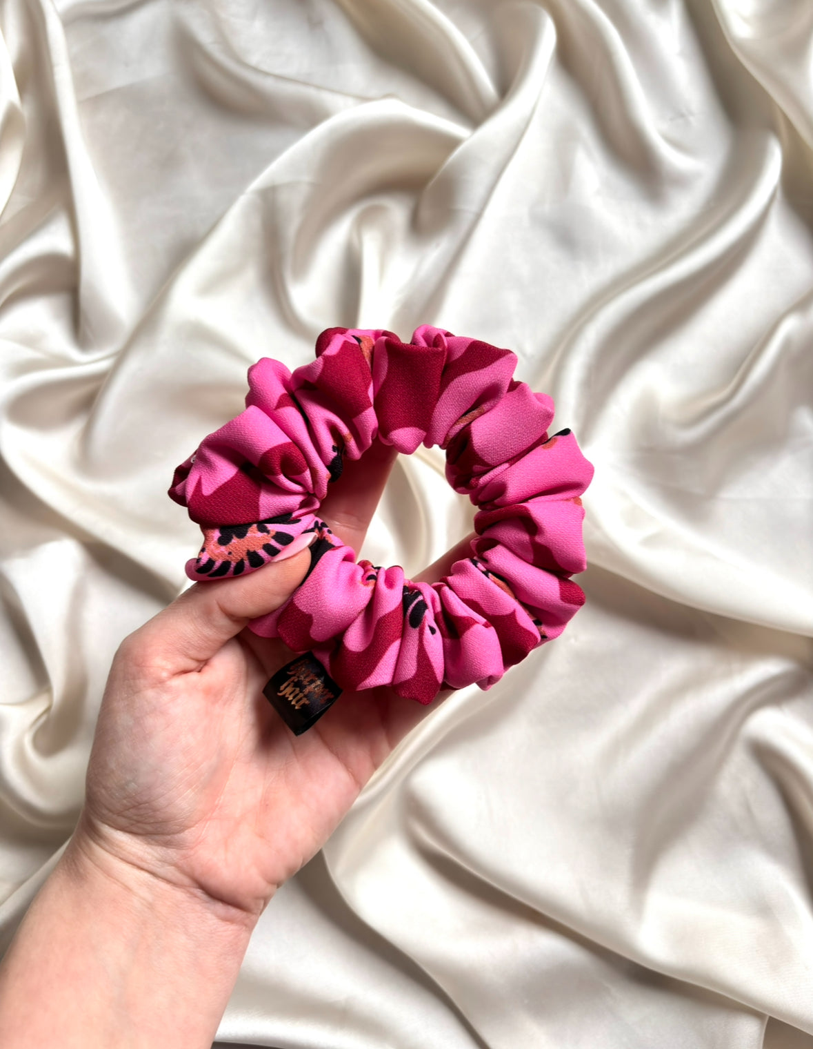 Peony Bloom Skinny Scrunchie