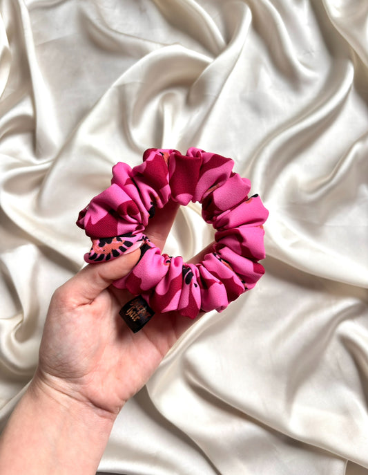 Peony Bloom Skinny Scrunchie