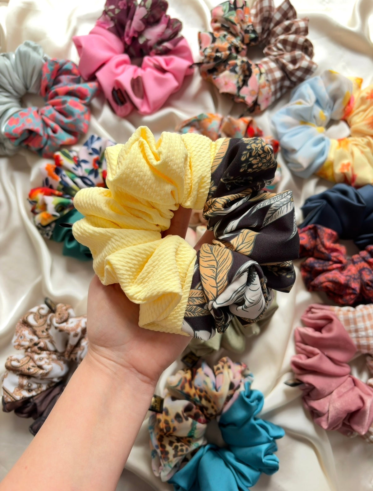 Buttercup / Gold Floral XL Scrunchie