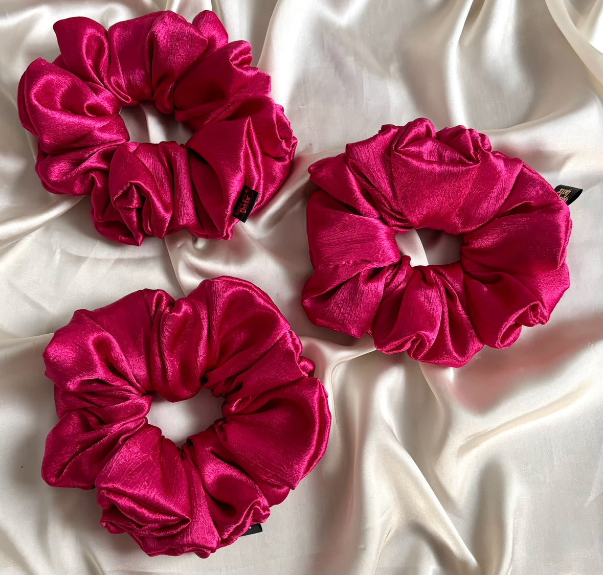 Cerise Luxe Scrunchie