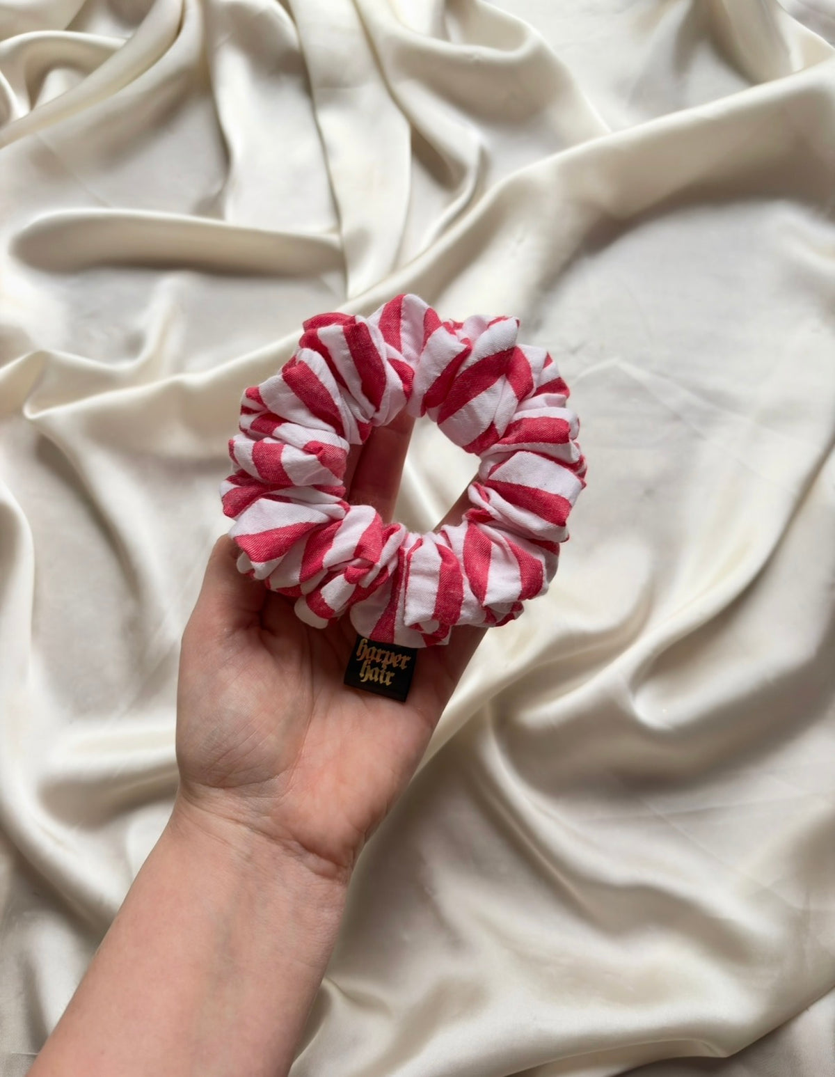 Strawberry Stripes Skinny Scrunchie